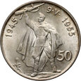 Czechosłowacja, 50 koron 1955, 10. Rocznica Wyzwolenia