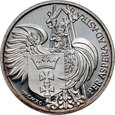 Polska, III RP, medal z 1990 roku, Lech Wałęsa, 1 Oz Ag999