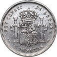 Hiszpania, Alfons XIII, 5 peset 1891