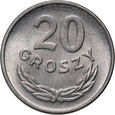 113. Polska, PRL, 20 groszy 1957, rzadki rocznik