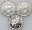 33. Szwajcaria, zestaw 3 medali 1968-1969, srebro