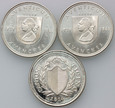 33. Szwajcaria, zestaw 3 medali 1968-1969, srebro