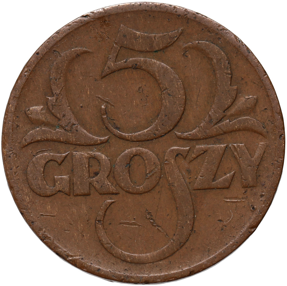 1. Polska, II RP, 5 groszy 1934, rzadki rocznik