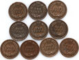 52. USA, zestaw 10 x 1 cent, Indianin, Indian Head Cent