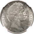 Niemcy, Bawaria, Ludwik I, 1/2 guldena 1838, NGC AU58