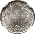 Niemcy, Bawaria, Ludwik I, 1/2 guldena 1838, NGC AU58