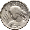 35. Polska, II RP, 1 złoty 1925, Żniwiarka
