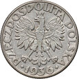 116. II RP, 5 złotych 1936, Żaglowiec