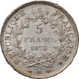 Francja, 5 franków 1873 A, Herkules