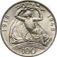Czechosłowacja, 100 koron 1948, Niepodległość