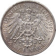 Niemcy, Prusy, Wilhelm II, 2 marki 1901, 200-lecie Prus, #SB
