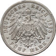 2. Niemcy, Badenia, Fryderyk I, 5 marek 1898 G