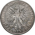 Polska, II RP, 10 złotych 1933, Głowa Kobiety