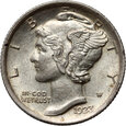 USA, dime 1923, Filadelfia, Mercury Head Dime