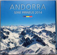 Andora, zestaw 15 monet 2013-2014, Seria Pireneje 2014