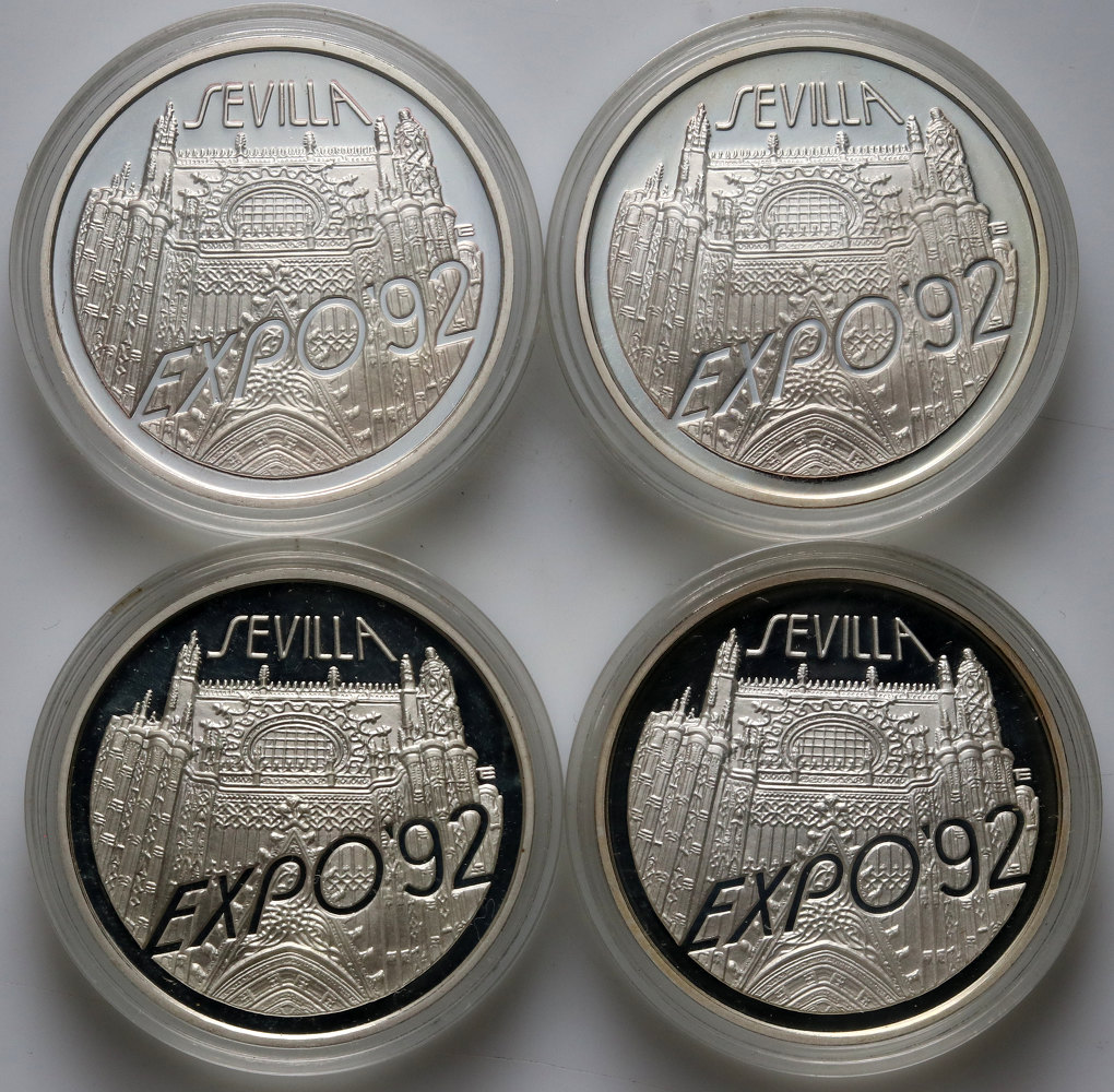 46. Polska, III RP, 4 x 200000 złotych 1992, EXPO'92 - Sevilla, #T