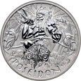 Tuvalu, Elżbieta II, 1 dolar 2021, Posejdon, 1 Oz Ag999