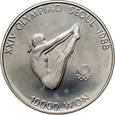 Korea Południowa, 10000 won 1987, Olimpiada 1988, Skoki do wody