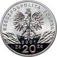 182. Polska, III RP, 20 złotych 2001, Paź Królowej