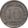 Polska, Królestwo Polskie, 10 fenigów 1917
