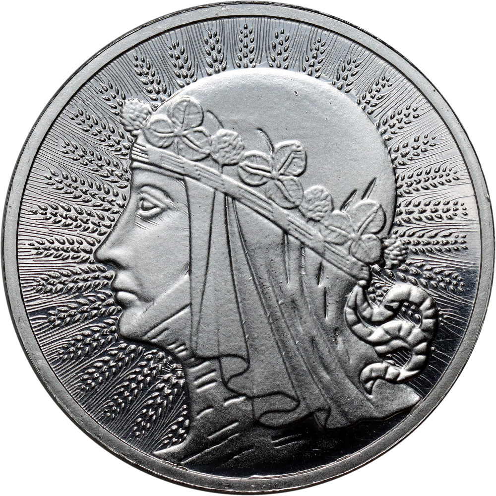 42. Polska, III RP, medal Głowa Kobiety, 1 Oz Ag999