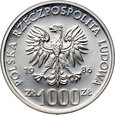 Polska, PRL, 1000 złotych 1986, Meksyk 86, PRÓBA