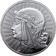 Polska, III RP, medal Głowa Kobiety, 1 Oz Ag999