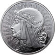 Polska, III RP, medal Głowa Kobiety, 1 Oz Ag999