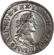 Węgry, Leopold I, 6 krajcarów 1671 KB, Kremnica