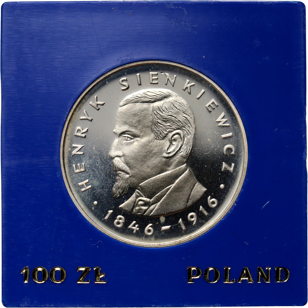 22. Polska, PRL, 100 złotych 1977, Henryk Sienkiewicz