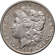 109. USA, 1 dolar 1883, Morgan, 7 Piór w ogonie