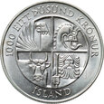 43. Islandia, 1000 koron 1974