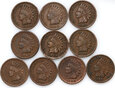 50. USA, zestaw 10 x 1 cent, Indianin, Indian Head Cent