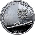 Polska, III RP, 10 złotych 2024, Mjr Henryk Dobrzański 