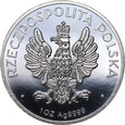 37. Polska, III RP, medal Głowa Kobiety, 1 Oz Ag999
