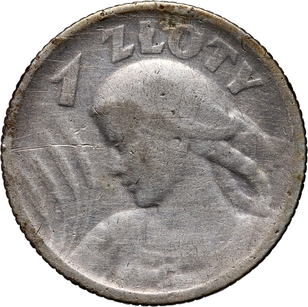 213. Polska, II RP, 1 złoty 1924, Żniwiarka