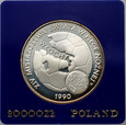 Polska, PRL, 20000 złotych 1989, MŚ - Włochy 1990