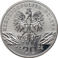 57. Polska, III RP, 20 złotych 2011, Borsuk