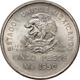 6. Meksyk, 5 pesos 1950 Mo
