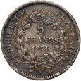 Francja, 5 franków 1874 A, Herkules