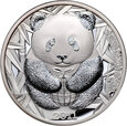 33. Chiny, medal z 2011 roku, 50 lat WWF, rzadki, 1 Oz Ag999
