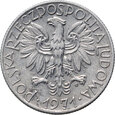 53. Polska, PRL, 5 złotych 1971, Rybak, rzadszy rocznik