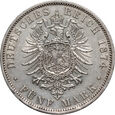 24. Niemcy, Prusy, Wilhelm I, 5 marek 1874 A