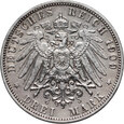 1. Niemcy, Anhalt-Dessau, Fryderyk II, 3 marki 1909 A