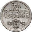 2. Wolne Miasto Gdańsk, 1/2 guldena 1923
