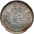 Meksyk, 1 peso 1902 Mo AM, Meksyk, NGC AU58