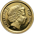 2. Fidżi, Elżbieta II, 5 dolarów 2006, Wyspa Wielkanocna, złoto