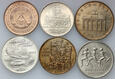 81. Niemcy, zestaw 6 monet 1969-1990