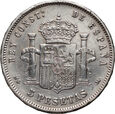 Hiszpania, Alfons XII, 5 peset 1885 MSM