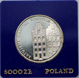 Polska, PRL, 5000 złotych 1989, Ratujemy Zabytki Torunia